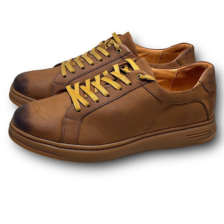 chaussure homme bascket MOSSINO camel