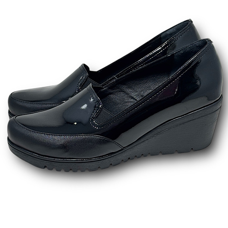 Chaussure compensée VERFOX couleur noir